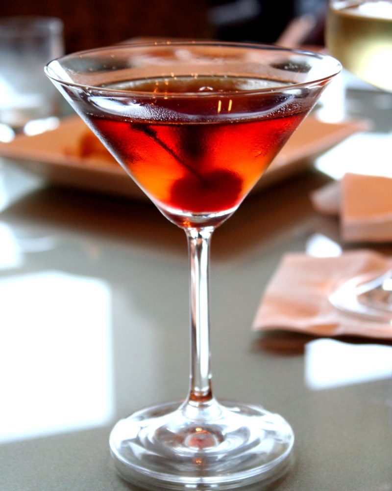 Copper Hour — Reposado tequila, amontillado sherry, and a whisper of smoked salt — our answer to a Manhattan, built on agave instead of grain.